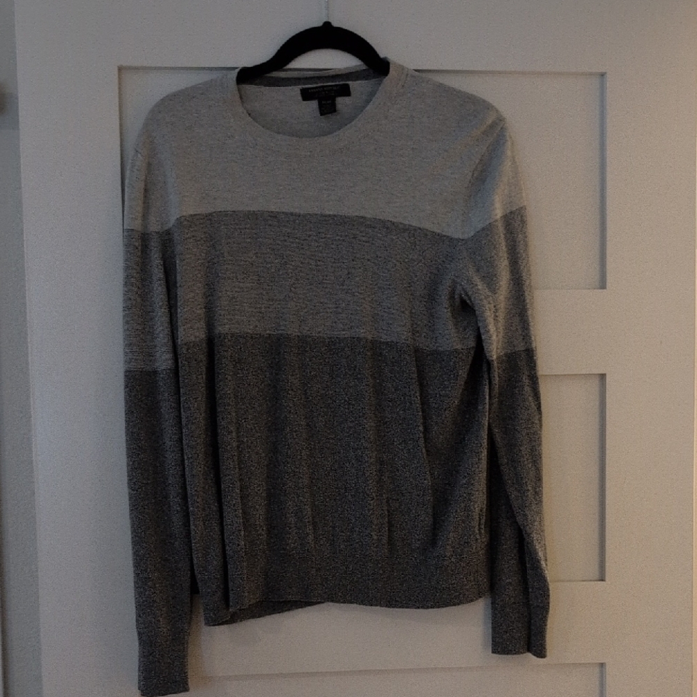 Gray Colorblock Sweater